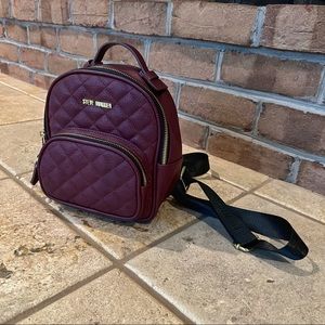 Steve Madden plum backpack purse